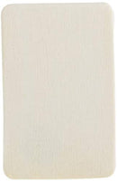 Darice Pie en forma rectangular (50 piezas) – La madera sin terminar es fácil de pintar, manchar, embellecer – Perfecto para proyectos de arte y manualidades – Cada pieza mide 2.08 x 1.37 pulgadas, 0.118 in T, natural, 50 unidades - Arteztik
