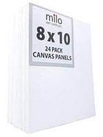 Milo - Tableros de tela para pintar (7.9 x 9.8 in, 24 unidades) - Arteztik
