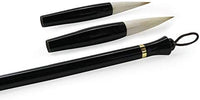 Wancetang - Juego de pinceles de caligrafía para caligrafía, pinceles reemplazables (Jian Hao, tamaño grande, mediano y pequeño) - Arteztik
