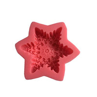 Molde de silicona en forma de copo de nieve de ONIKOOLA, molde de jabón hecho a mano, molde para hacer velas, fondant para tartas, jabón de arte, arcilla y chocolate, herramienta para hornear - Arteztik
