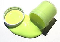 Pintura UV reactiva de 6 colores que brilla en la oscuridad, brillante, fluorescente brillante de 1/2 oz con llavero UV
