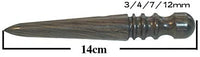 BESTCYC - Juego de 2 herramientas de madera de ébano negro para pulir cuero, madera maciza - Arteztik
