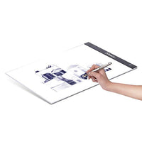 aibecy A4 caja de luz ultra-delgado Panel tablero de Tracer Pintura de mesa de luz Tracing Pad copia LED portátil con función de memoria de regulable de intensidad de brillo de dibujo para artista animación visualización de rayos X tatuaje - Arteztik
