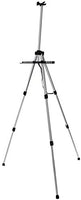 VViViD Caballete de aluminio plateado de 66 pulgadas de alto, ajustable, ligero, incluye funda de transporte de nailon negro - Arteztik
