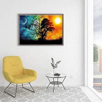 Kit de pintura de diamante 5D, redondo, perforación completa, bordado, punto de cruz, arte y manualidades, suministros de lona para decoración de pared del hogar, adultos y niños (2 unidades) - Arteztik
