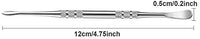 Herramienta de tallado de cera, herramienta de tallado de cera, herramienta de esculpir de acero inoxidable cuchara de 4.75 pulgadas - Arteztik
