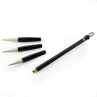 Wancetang - Juego de pinceles de caligrafía para caligrafía, pinceles reemplazables (Jian Hao, tamaño grande, mediano y pequeño) - Arteztik

