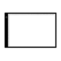 A4 ultra delgado portátil LED caja de luz Tracer USB cable de alimentación regulable brillo LED Artcraft Tracing Light Pad para artistas dibujo dibujo dibujo animación Stencilling X-rayViewing - Arteztik
