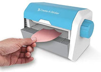 Xyron Create-A-Sticker, fabricante de pegatinas, Mini, incluye cartucho adhesivo permanente (XRN250-CFTEN) y recambio adhesivo reposicionable para Create-A-Sticker, 5" x 18', cartucho de recarga (AT1506-18) - Arteztik
