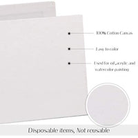 JUSTDOLIFE - Juego de 12 tablas de lienzo para pintar, 3.1 x 3.1 in, tamaño mini, para pintar, pintar, pintar, pintar, pintar, pintar, para el hogar, para estudiantes y niños - Arteztik
