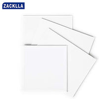 Zacklla Painting Canvas Panels Multi Pack, 8x8", 8x10", 10x10", 9x12" Set de 48, Canvas Boards for Painting - Arteztik
