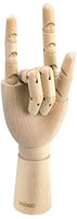HSOMiD - Figura de mano de madera flexible para hombre, modelo de mano derecha, modelo de mano derecha, para dibujo de dibujo, pintura en casa, oficina, escritorio (12.0 in) - Arteztik
