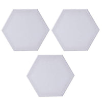 Exceart - Juego de 3 paneles de lienzo para pintar, lienzo hexagonal, lienzo para pintar, lienzo estirado, acrílico - Arteztik
