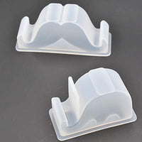 Soporte para teléfono móvil de silicona con forma de elefante y bigote, 2 unidades - Arteztik
