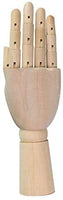 HSOMiD - Figura de mano de madera flexible para hombre, modelo de mano derecha, modelo de mano derecha, para dibujo de dibujo, pintura en casa, oficina, escritorio (12.0 in) - Arteztik
