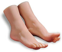 Maniquí de silicona para pies, talla de la vida, modelo de exhibición de piernas femeninas para dibujo, para práctica de uñas, joyas, sandalias, calcetines de zapatos (individual) - Arteztik
