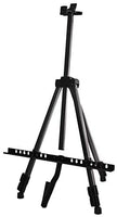 VViViD Caballete de aluminio plateado de 66 pulgadas de alto, ajustable, ligero, incluye funda de transporte de nailon negro - Arteztik
