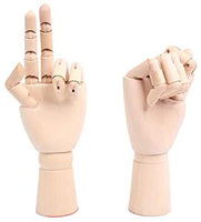 Maniquí de madera flexible modelo de maniquí de madera movible para artistas, decoración de casa, oficina, escritorio (2 unidades) (5.5 pulgadas) - Arteztik
