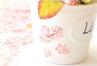Kinteshun Sakura - Pegatinas para álbumes de recortes, estilo japonés, autoadhesivas, decorativas con flores de cerezo (6 unidades con diferentes patrones) - Arteztik
