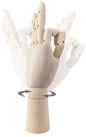 HSOMiD - Figura de mano de madera flexible para hombre, modelo de mano derecha, modelo de mano derecha, para dibujo de dibujo, pintura en casa, oficina, escritorio (12.0 in) - Arteztik
