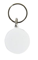 10 pcs. Blanco en blanco redondo de polímero perro llavero Dye de sublimación transferencia de calor - Arteztik
