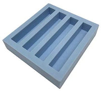 Hobby-CAST - Molde de bloque de 4 cavidades para bolígrafo, fundido, cuchillo, escalas, color fundido. - Arteztik
