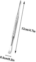 Terberl - Juego de 6 herramientas de tallado de cera, acero inoxidable, herramienta de tallado de cera, herramienta de tallado para manos, 4.7 in (plata) - Arteztik

