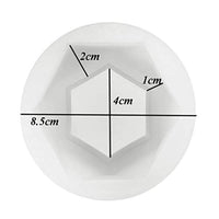 Molde de arcilla de cerámica para hacer bricolaje en plantas suculentas de silicona, molde para jarrón de hormigón, hecho a mano, para tartas, pizzas, gelatinas, microondas y congelador (diamante) - Arteztik
