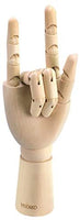 HSOMiD - Figura de mano de madera flexible para hombre, modelo de mano derecha, modelo de mano derecha, para dibujo de dibujo, pintura en casa, oficina, escritorio (12.0 in) - Arteztik
