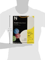 Exact 80218 Vellum Bristol Paper 8-1/2" x 11", 2" de altura, 8.5 in de ancho, 11.0 in de largo, blanco (paquete de 250) - Arteztik
