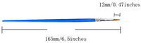 Juego de 50 pinceles de pintura, mango de plástico corto, cepillos de pelo de nailon para pintura acrílica, acuarela, arte, para niño, artista, estudiante, principiante, Mix(25plana +25round#1) - Arteztik

