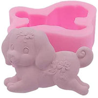 Moldes de silicona 3D para jabón de perro, moldes para velas de chocolate, pasteles, fondant, pasteles, perros, moldes - Arteztik
