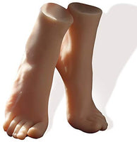 Maniquí de silicona para pies, talla de la vida, modelo de exhibición de piernas femeninas para dibujo, para práctica de uñas, joyas, sandalias, calcetines de zapatos (individual) - Arteztik
