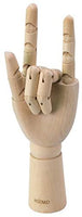 HSOMiD - Figura de mano de madera flexible para hombre, modelo de mano derecha, modelo de mano derecha, para dibujo de dibujo, pintura en casa, oficina, escritorio (12.0 in) - Arteztik
