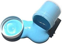Pintura UV reactiva de 6 colores que brilla en la oscuridad, brillante, fluorescente brillante de 1/2 oz con llavero UV

