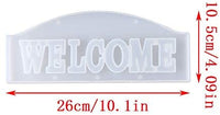 Thanksky - Moldes de resina de cristal, diseño único con letras de cristal, para decoración de interiores, decoración del hogar, arte de pared, para colgar en la pared (mezcla) - Arteztik
