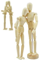 Maniquí de madera de artista para dibujar dibujar figura de dibujo modelo de ayuda humana figura artista dibujar pintura modelo maniquí articulado muñeca, 5 pulgadas, color madera - Arteztik
