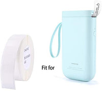 Label Maker Tape NIIMBOT D11 0.47"1.6" Adapted Label Print Paper Standard Laminated Office Labeling Tape Replacement for D11 Handheld Label Machine Waterproof Tear Proof 1 Roll 160 Pcs (White) - Arteztik
