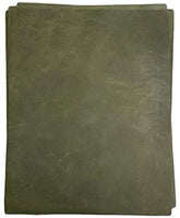 Piel de vacuno marrón envejecida: piezas precortadas de 8.5 x 11.0 in. - Arteztik
