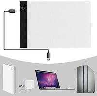 A4 Ultra Fina Caja De Luz Portátil USB LED Caja de luz Tracer Power LED Artcraft Tracing Pad de Luz para Artistas, dibujo, bosquejar, animación. - Arteztik
