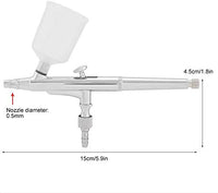 Spray Pen Dual Action Airbrush Kit Aguja Gran Capacidad Copa Paint Spray Pistola para Nail Body Cake Art - Arteztik
