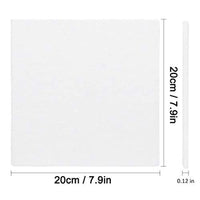 JUSTDOLIFE - Juego de 12 tablas de lienzo para pintar, 3.1 x 3.1 in, tamaño mini, para pintar, pintar, pintar, pintar, pintar, pintar, para el hogar, para estudiantes y niños - Arteztik
