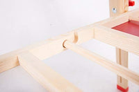KAVAVO Caballete de madera para niños con letras magnéticas, caballete de pie ajustable, pizarra blanca de dibujo de doble cara, utilizado para la educación temprana. - Arteztik

