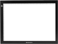 GAOMON GB4 - Caja de luz y clip de papel, almohadilla de luz ultradelgada de 5 milímetros, placa de trazado de arte USB para copia de bocetos y trabajos manuales - Arteztik
