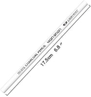 2 Pcs White Sketch Charcoal Pencils -Professional Hight Quality Sketch Highlight White Charcoal Wooden Pencils for Artist Drawing, Sketching, Blending - Arteztik
