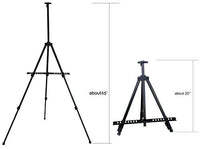 Transon Art Caballete para pintar y exhibir de 20 a 65 pulgadas ajustable con bolsa portátil, 1 paquete-negro, Paquete de 1 - Arteztik

