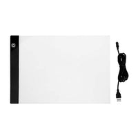 Caja de luz LED A4 para rastrear la placa USB de alimentación regulable brillo portátil LED artcraft rastreo ultra delgada almohadilla de luz de mesa para artistas dibujando bocetos cómics Stencilling Tatoo, 1# - Arteztik
