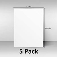 Value Pack Stretched Canvas for Painting, 12 x 12, 7 Pack | Bulk Value Pack Plain White Square Canvas Boards | Triple Acrylic Gesso Primed | Art Supplies for Acrylics, Oil Painting - Arteztik
