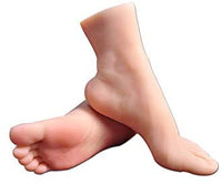 Maniquí de silicona para pies, talla de la vida, modelo de exhibición de piernas femeninas para dibujo, para práctica de uñas, joyas, sandalias, calcetines de zapatos (individual) - Arteztik
