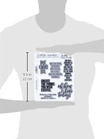 Stampers Anonymous cms252 ponderings Tim Holtz Cling sellos, 7" por 8.5," clara - Arteztik
